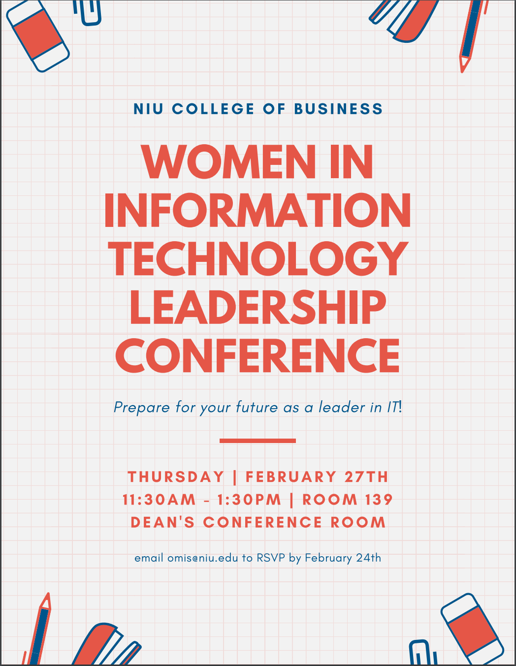 Women in Info Tech Leadership flyer